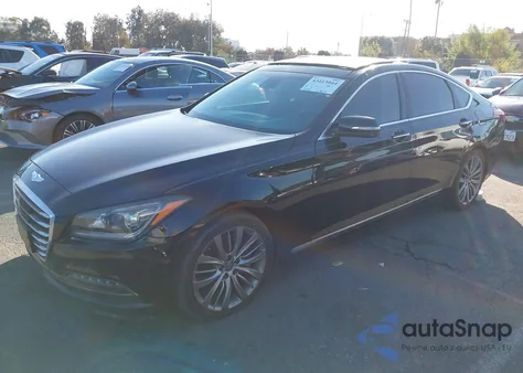 2015 Hyundai Genesis 5.0 z USA, uszkodzony, nr VIN KMHGN4JFXFU050153